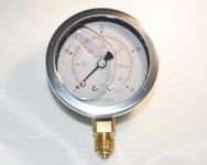 Manometer m.Glyzerinfüllung Druckbereich: 0-40 bar, Gehäuse 63mm Anschluß: 1/4" unten