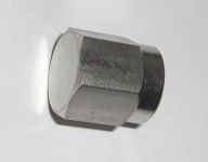 Blind cap 1 / 4 "FF / (7 / 16) stainless steel