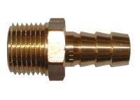 hose fitting brass 1/2" MF x 13mm barb