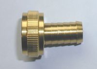 hose fitting brass w/ swivel nut 3/4 x 13mm