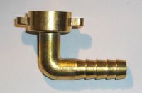 Schlauchverschraubung 90° Ms m.Ü-Mutter 26,44 mm (3/4") x 16,16 mm (3/8")