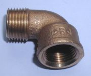 Elbow 90 ° 1 / 4 " FPT x 1 / 4 " MPT brass