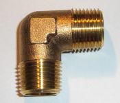 Elbow 90 ° 1 / 2 " MPT  x 1 / 2 " MPT brass