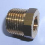 reduction 3/4" MPT x 3/8" FPT brass