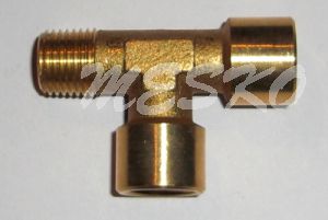 T-piece brass 1 / 4 " MPT/FPT/FPT