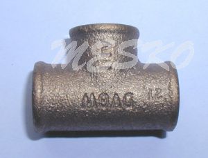 T-piece brass 3/8" FPT