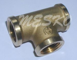 T-piece brass 1/2" FPT