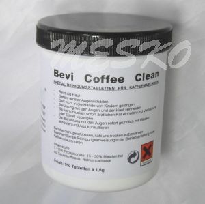 Bevi Coffee Clean , Reinigungstabletten für Kaffemaschinen und Isolierkannen - 150 Stk. à 1,6g