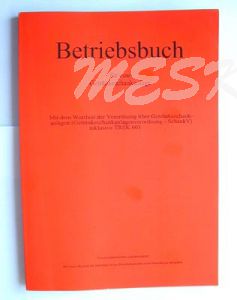 Betriebsbuch - Dokumentation für Getränkeschankanlagen