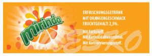 Leitungskennzeichnungsschild "Mirinda" 65 x 22 - 10 Stk. = 1 VE