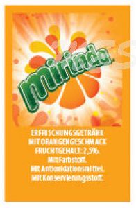 Zapfgriffschild "Mirinda" 36 x 23 - 10 Stk. = 1 VE