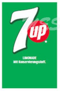 Zapfgriffschild "7up" 36 x 23 - 10 Stk. = 1 VE