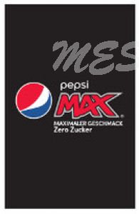 Zapfgriffschild "Pepsi Max" 36 x 23 - 10 Stk. = 1 VE